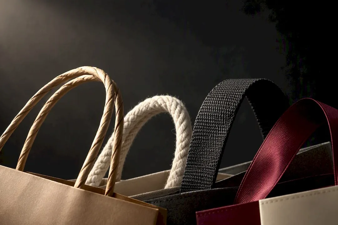 Anonymous packaging bag handle materials