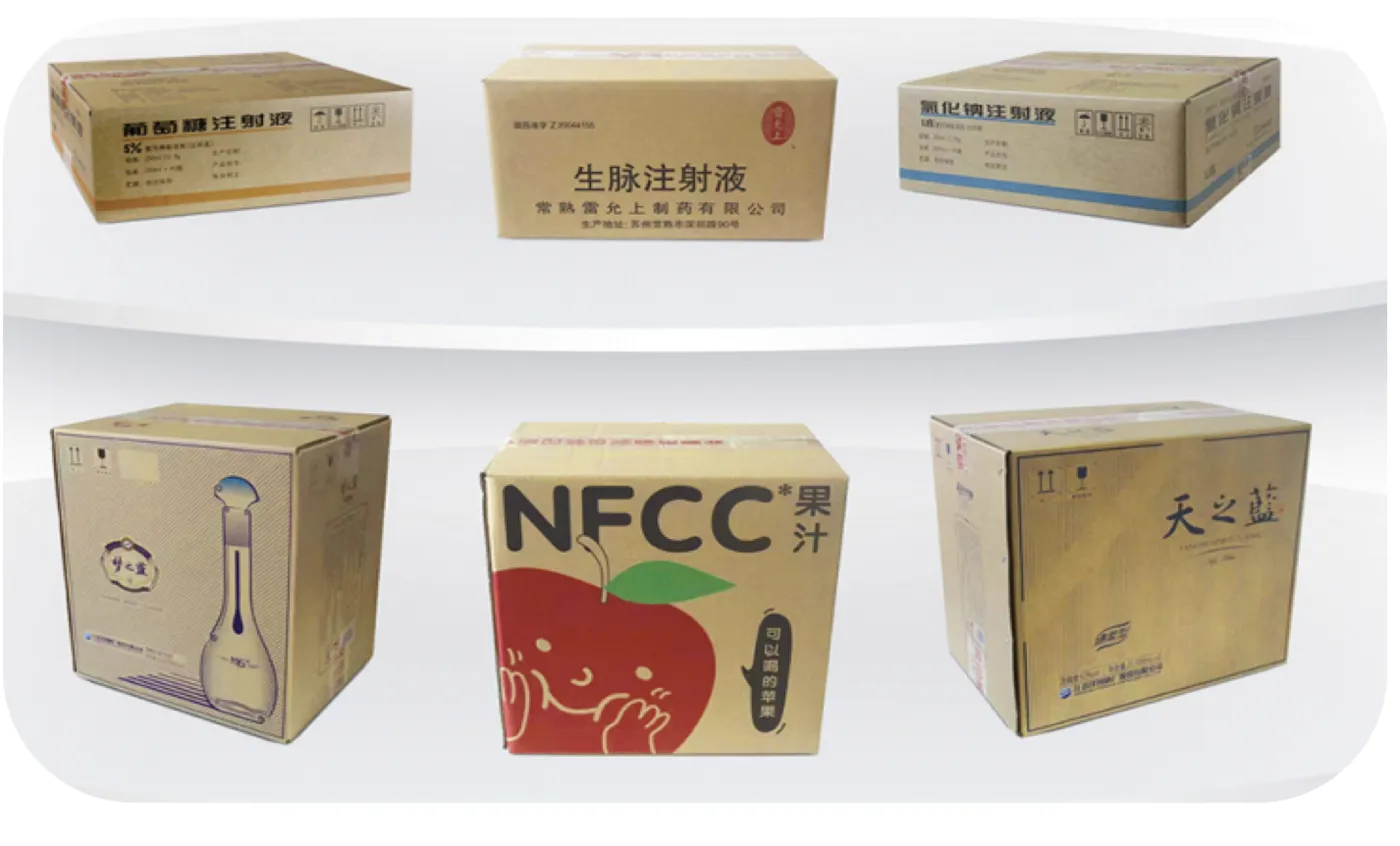 Printed cases for injection products alongside beverage and spirits cases