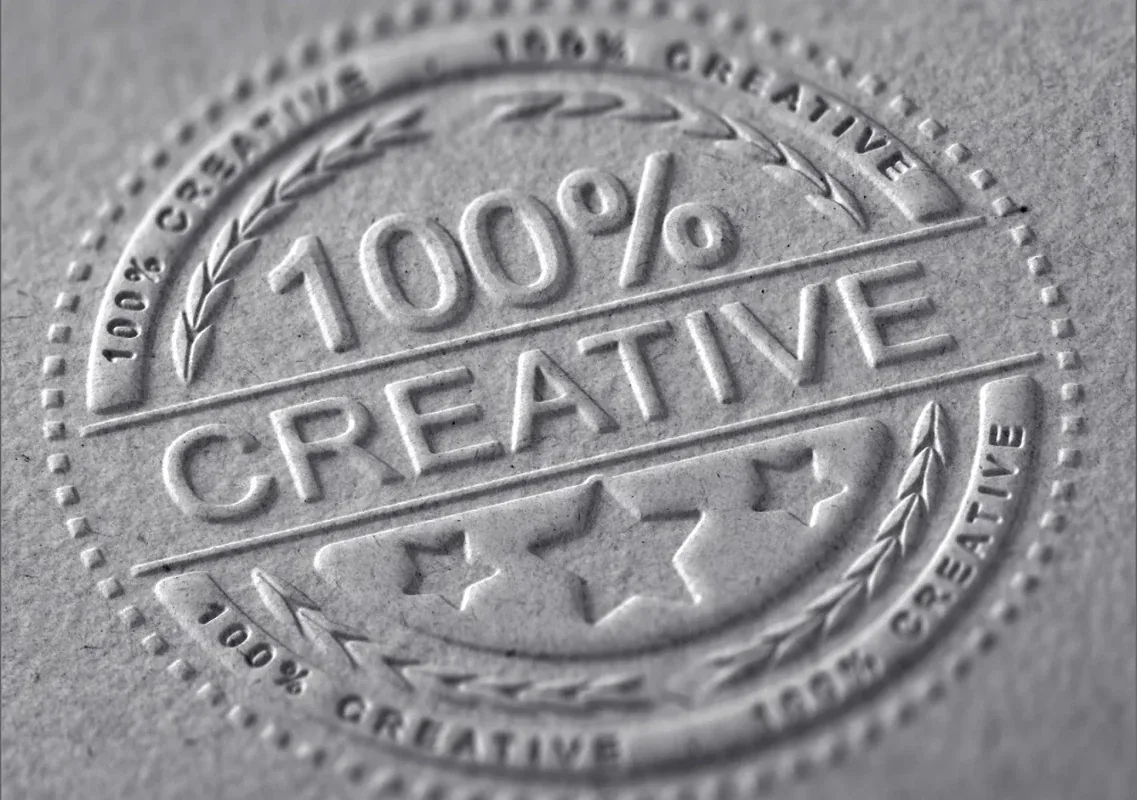 Embossing swatch